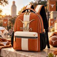 TEX - Burnt Orange, Cream and the Longhorn Crest